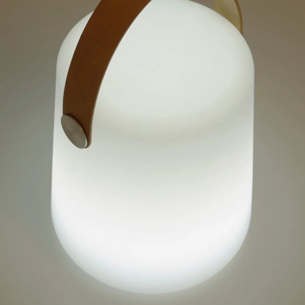 Bielo-hnedá vonkajšia lampa Kave Home Dialma
