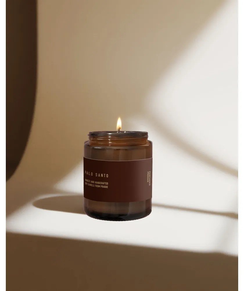 Vonná sójová sviečka #101 Palo Santo – Perfumed Prague