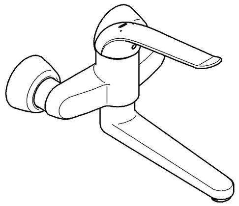 GROHE 32773000 - Umývadlová batéria EUROECO SPECIAL 257 mm lesklý chróm