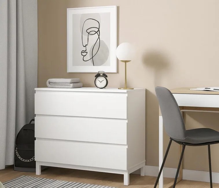 Moderná komoda Eva biela 100cm