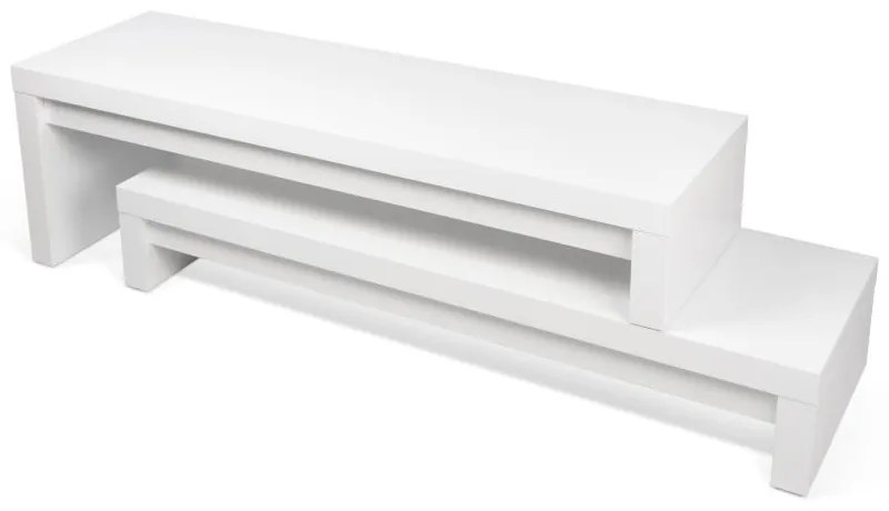 Biely variabilný stolík TemaHome Cliff Walnut