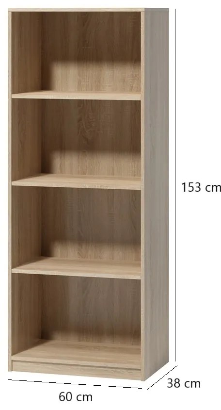 Regál Tatris 153 cm dub sonoma