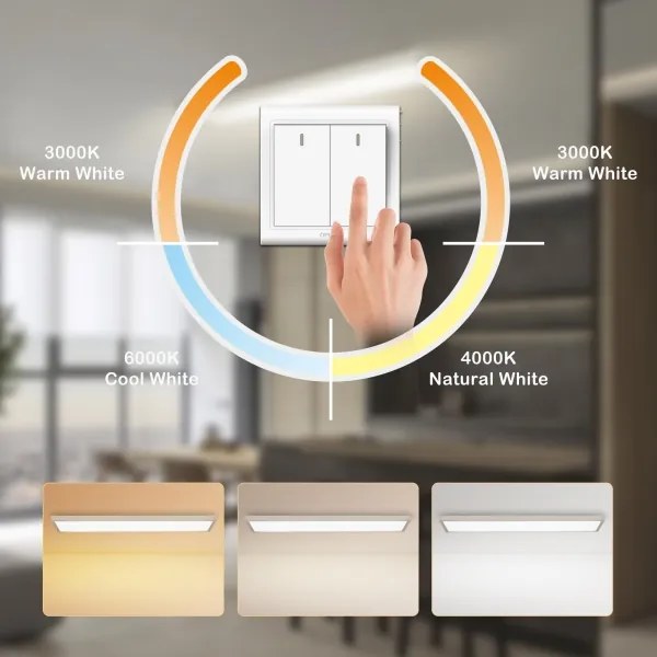 Brilagi - LED kúpeľňové svietidlo FRAME LED/50W/230V 3000/4000/6000K 120x30 IP44