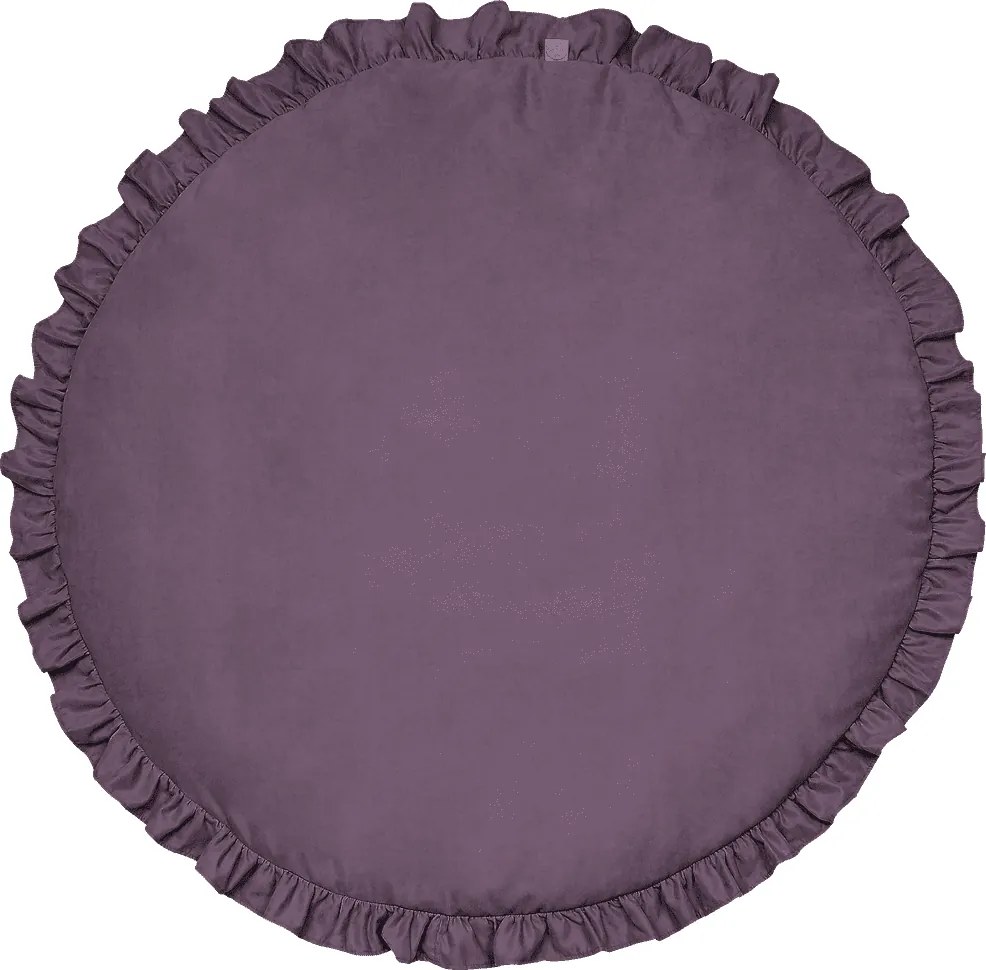 Detská podložka s volánom fialová