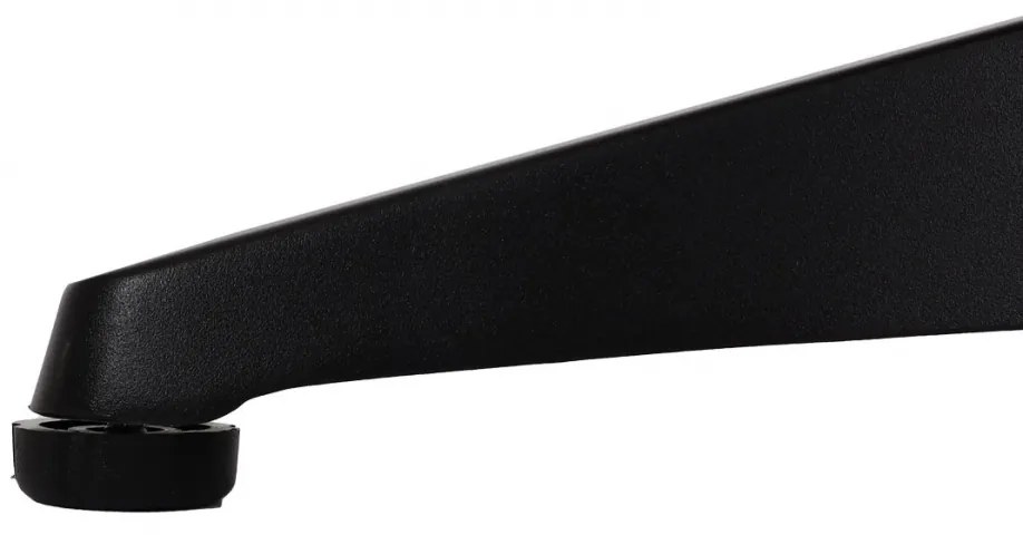 Záhradný stôl HWC-J95, hliník vzhľad dreva - čierna, tmavo hnedá