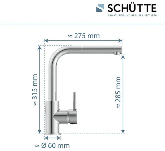 Schütte Kuchynská batéria Vital (chróm)  (100367204)