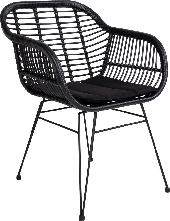 Súprava 2 vonkajších kresiel z umelého ratanu s vankúšom House Nordic Trieste