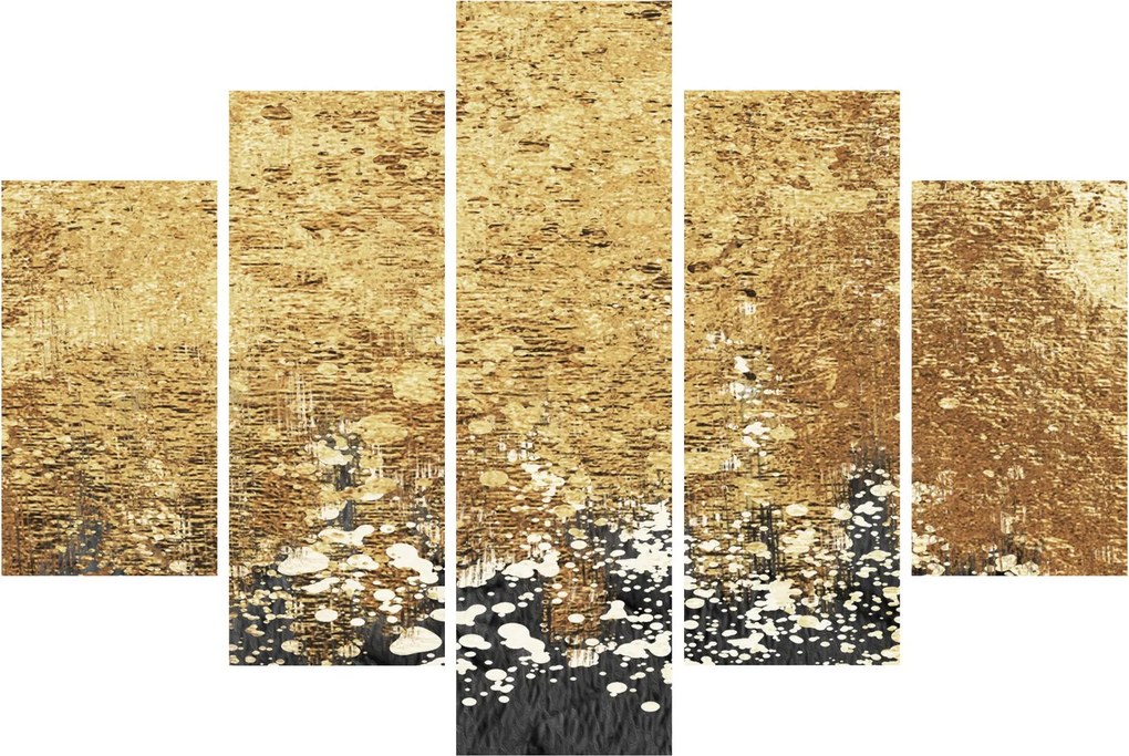 Obraz - Zlatá štruktúra N⁰3 (150x105 cm)