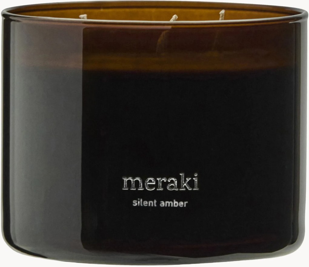 3-knôtová vonná sviečka Silent Amber (Tobacco)
