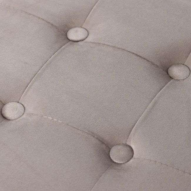 Skladacia taburetka L zamatová, béžová