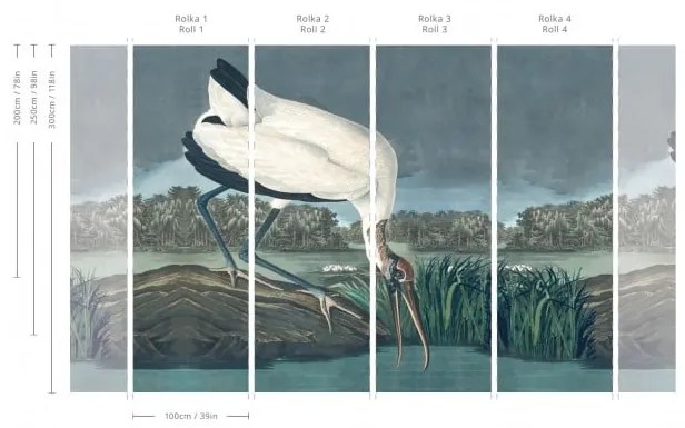 WALLCOLORS Stork wallpaper - tapeta POVRCH: Prowall Eco