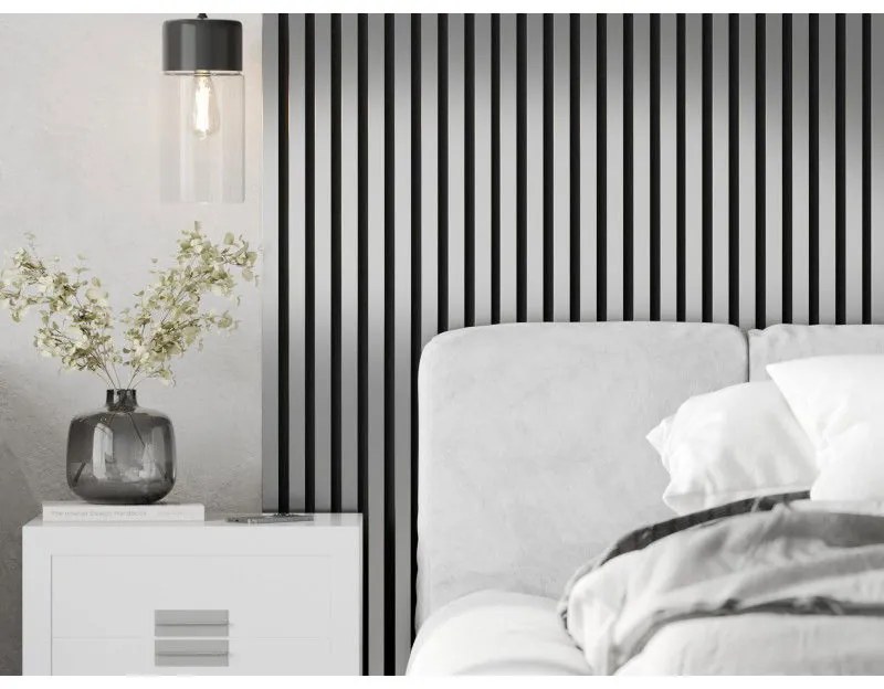 Mexen Lam-F, akustické stenové lamely 275 × 31,5 cm, filc 6 mm, strieborná, S105-275317-2812-056