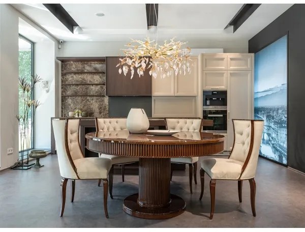 Globo 64132-8 - Luster na lanku DANNA 8xG9/8W/230V pr. 61 cm zlatá