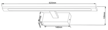 Nástenné LED svietidlo ALTER zlaté 20W