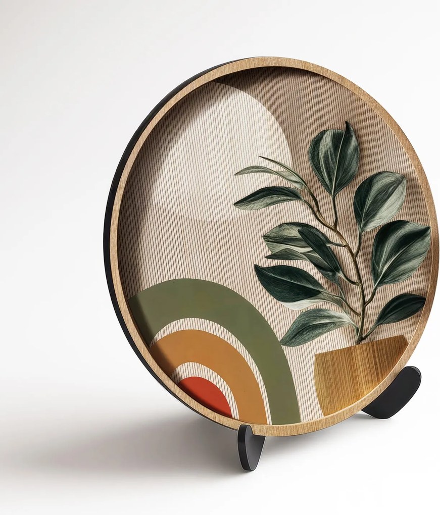DUBLEZ | Dizajnový obraz z dreva - Rastlina