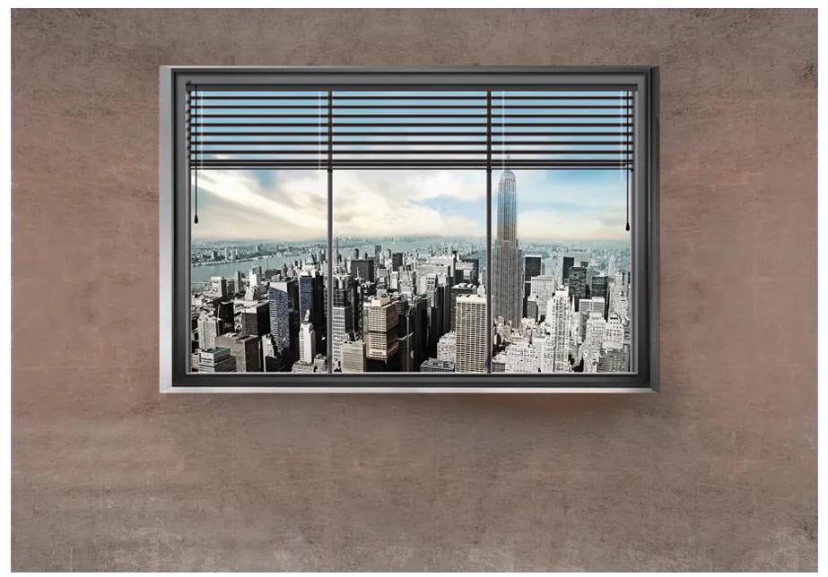 Artgeist Fototapeta - New York window Veľkosť: 100x70, Verzia: Standard