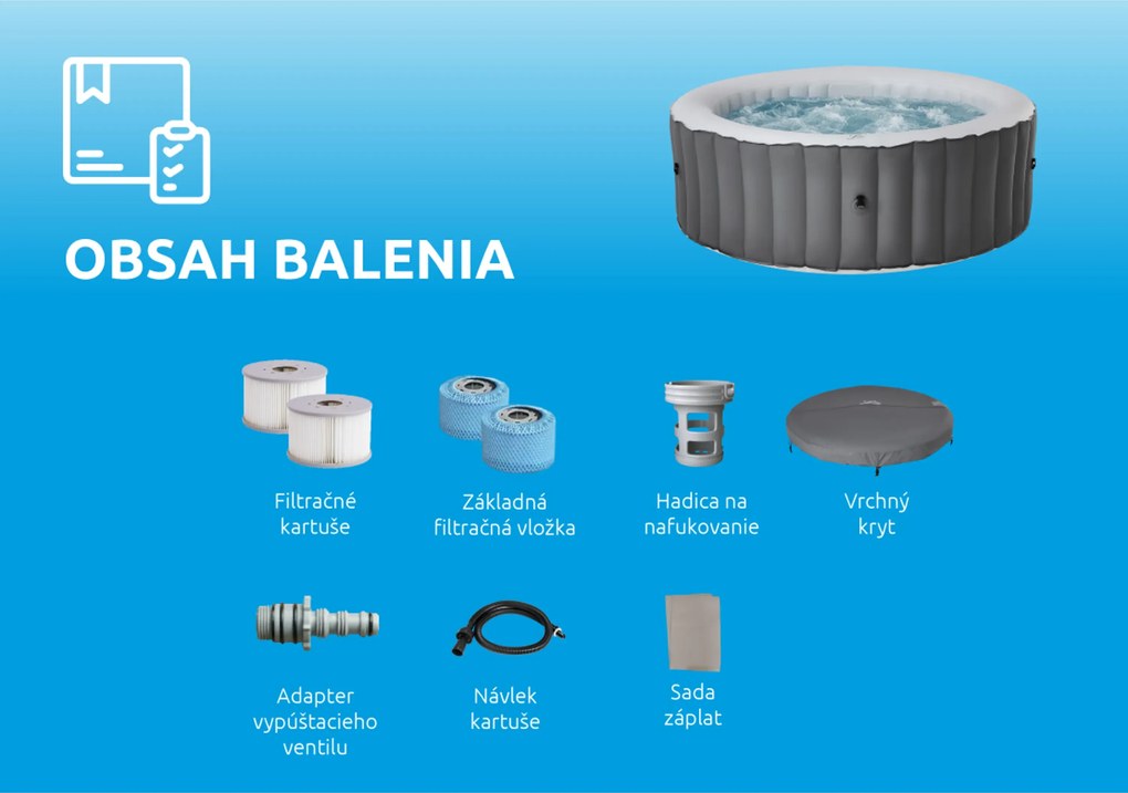 Mspa | Vírivý bazén MSPA Pebble LR062-GR | 11400314