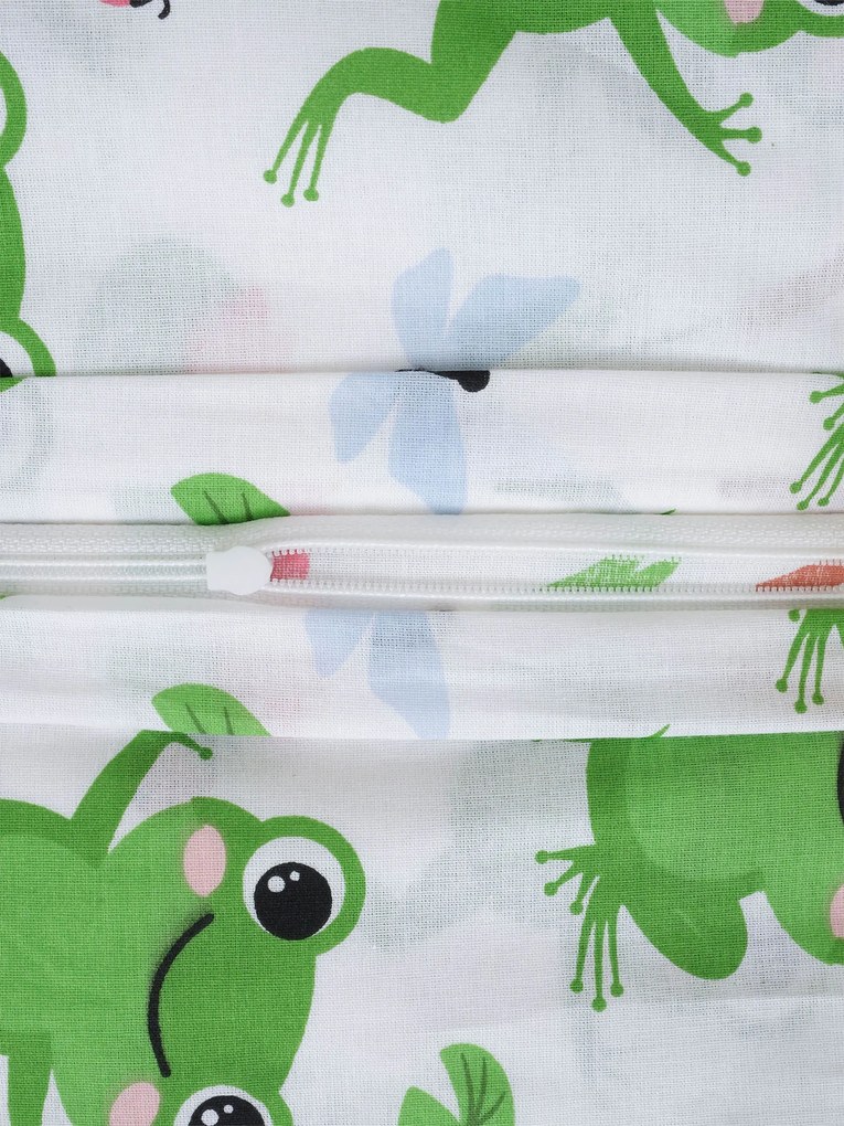 Bavlnená obliečka na vankúš Renforcé 40 × 60 cm - Žabky