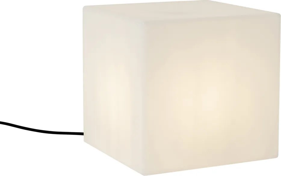 Inteligentná vonkajšia lampa biela 30 cm štvorcová vrátane LED A60 IP44 - Nura