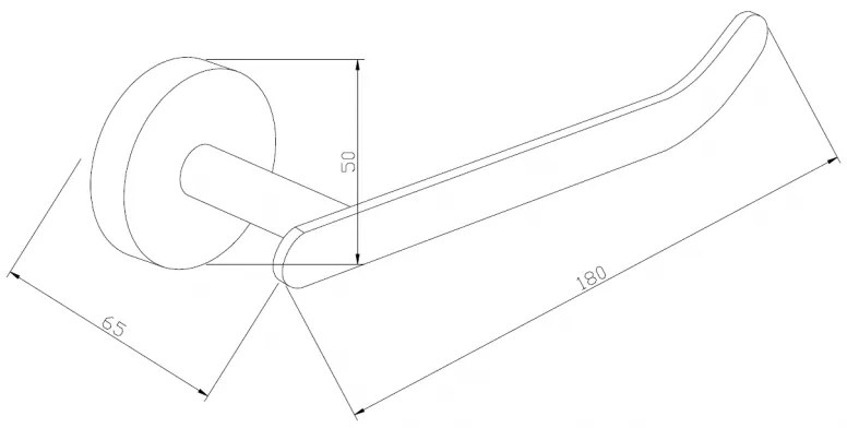 Mexen Loft, držiak na wc papier, čierna matná, 7012633-70