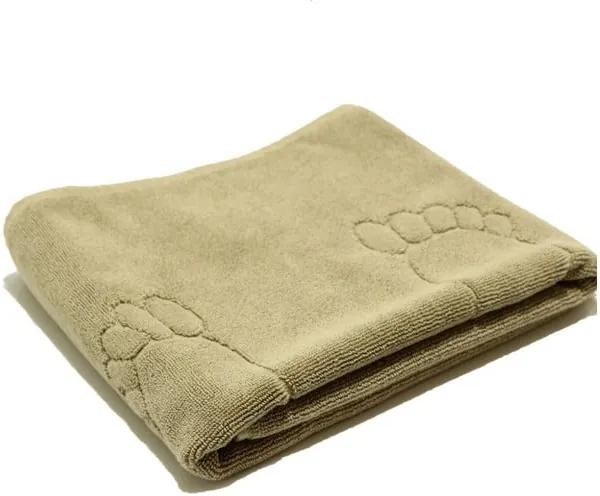 Béžový bavlnený uterák My Home Plus Relax, 55 × 95 cm