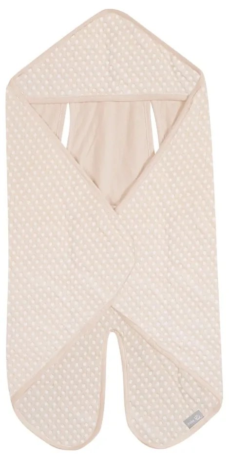 Béžová bavlnená detská zavinovačka do autosedačky 73x82, 5 cm Frosty Almond – Roba