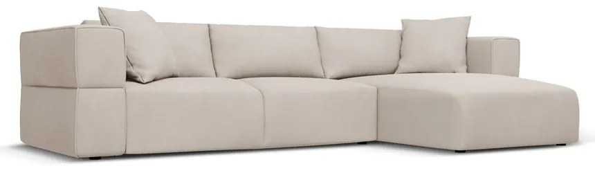 Béžová rohová pohovka, pravý roh Esther - Milo Casa