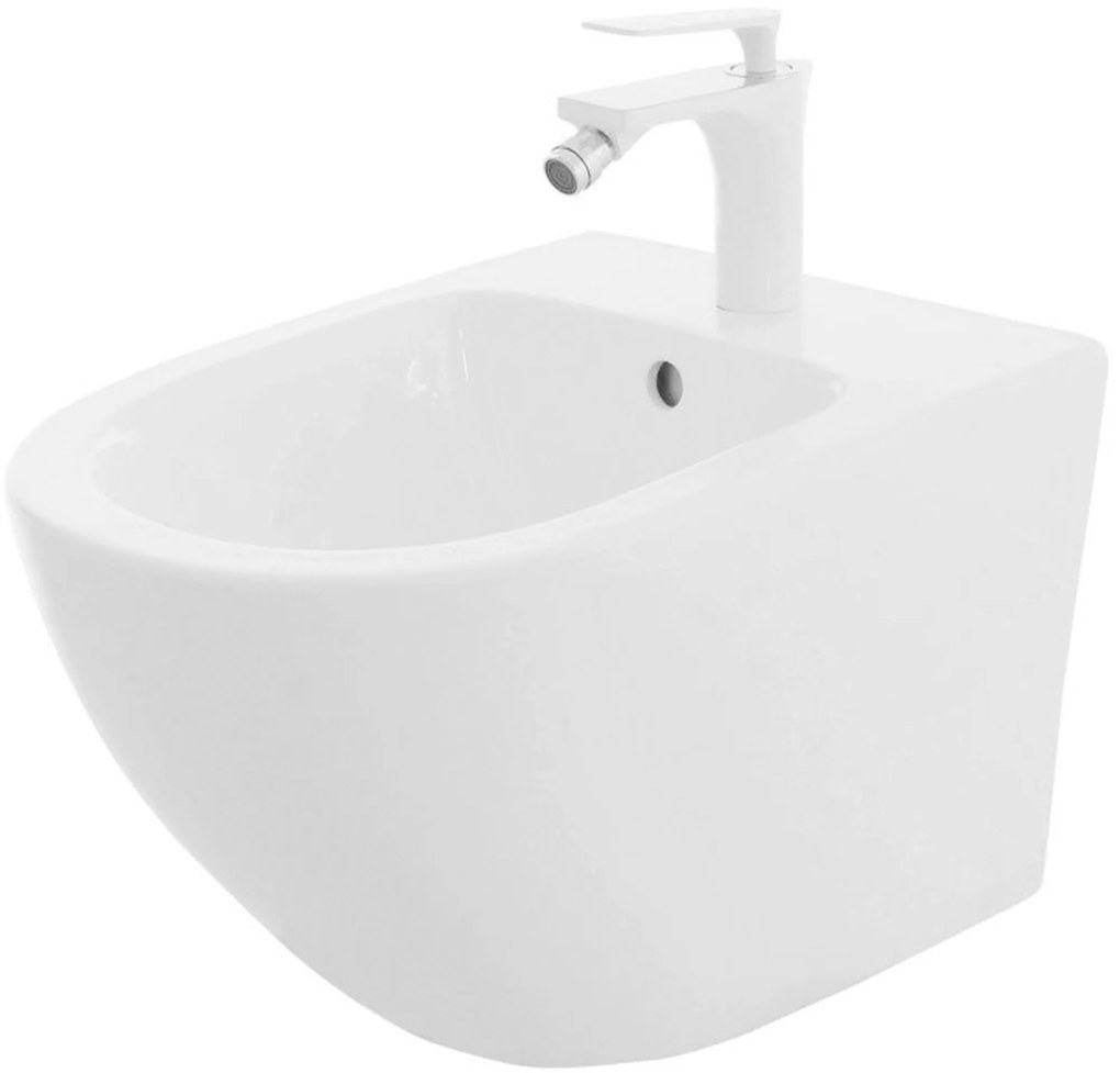 Rea Carlo mini - Závesný bidet, biela, REA-C2276