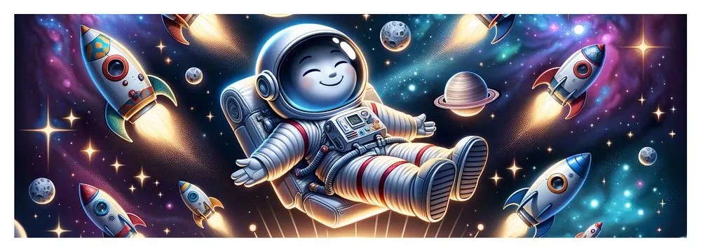 Obraz galaxia očami dieťaťa