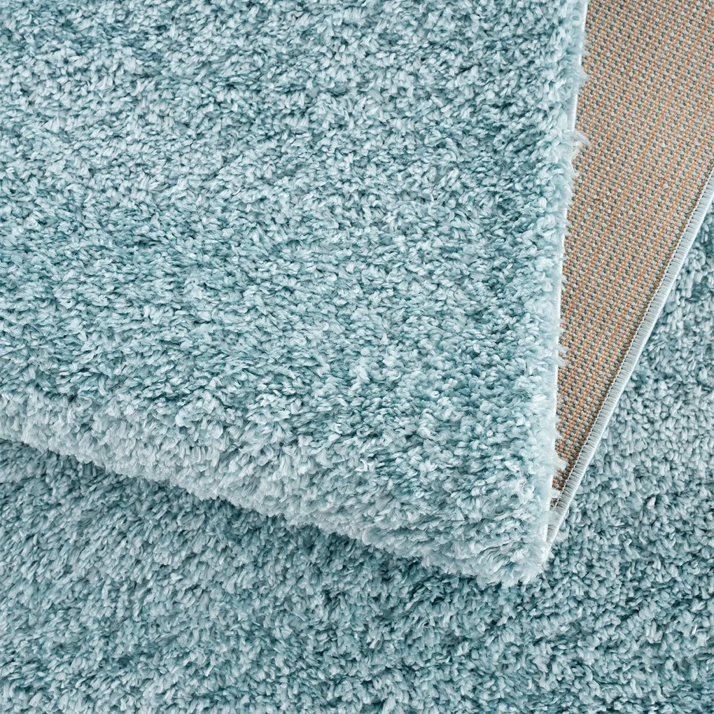 Dekorstudio Jednofarebný shaggy koberec PULPY svetlo modrý Rozmer koberca: 80x300cm