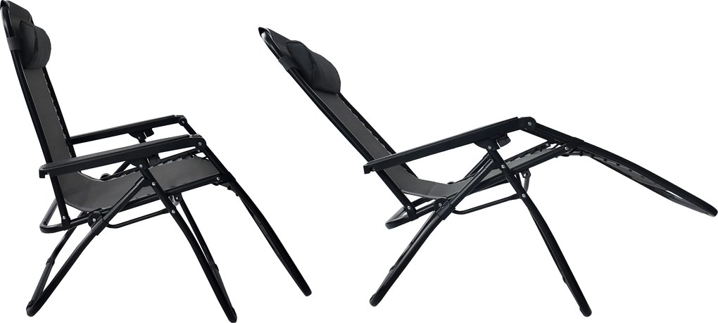 TRENDIE Záhradné ležadlo sivé