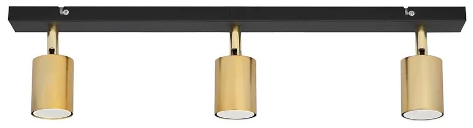 LED Bodové svietidlo TUNE 3xGU10/4,8W/230V zlatá/čierna