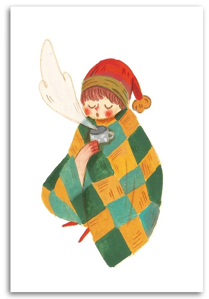 Gario Obraz na plátne Zimné kreslenie pre deti farebné - Ekata Mandal Rozmery: 40 x 60 cm