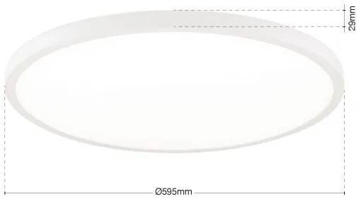 Orion - LED stmievateľné stropné svietidlo DISC LED/46W/230V 2700/3000/4000K pr. 60 cm biela