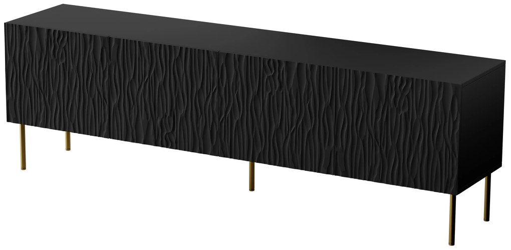 Cama Čierny stolík pod televízor Jungle