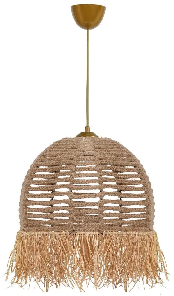 Svetlohnedé závesné svietidlo ø 30 cm – Opviq lights