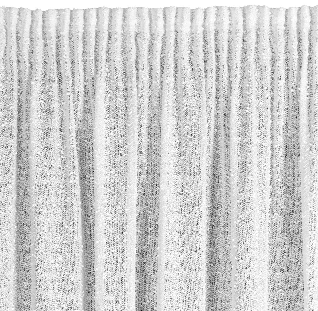 ZÁVES NA PÁSKE OFELIA 135X270 CM BIELA