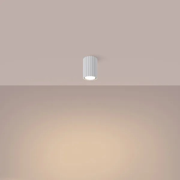 Sollux SL.1530 - Bodové svietidlo KARBON 1xGU10/10W/230V 10 cm biela