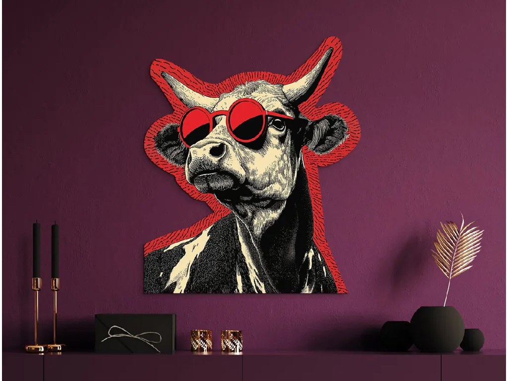 drevko | Obraz Štýlová krava 60 x 505 cm
