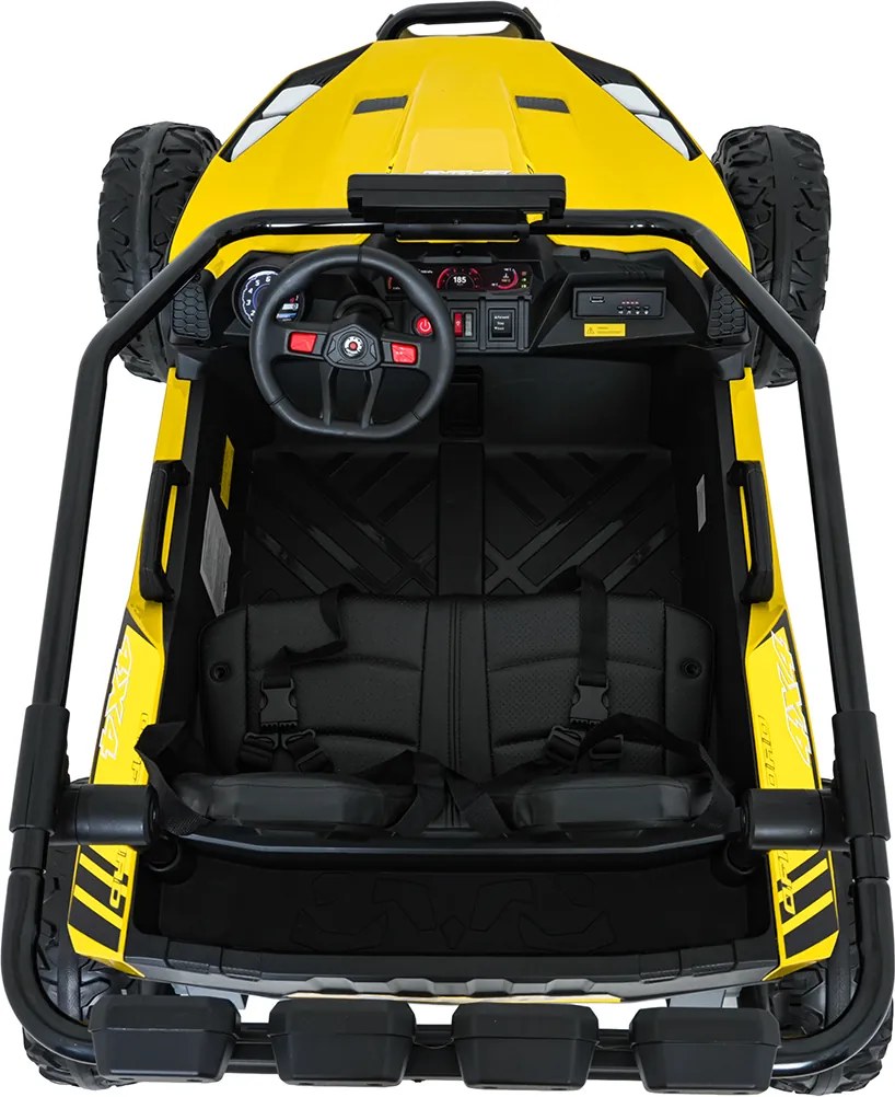 Ramiz Elektrická bugina TURBO 23 pre deti žltá