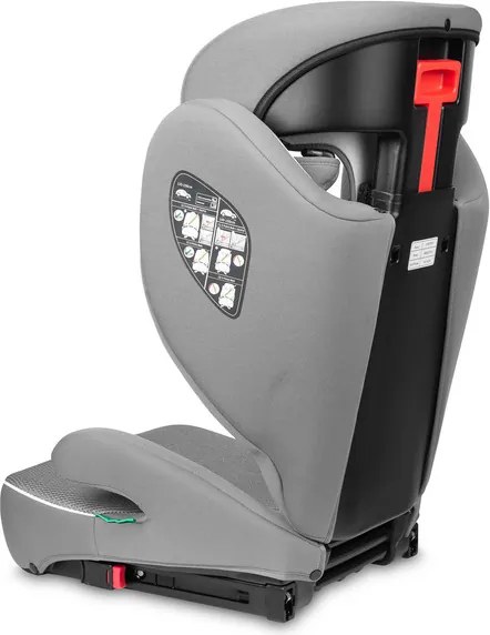 Autosedačka CARETERO BREEZY FIX GREY (100-150cm)