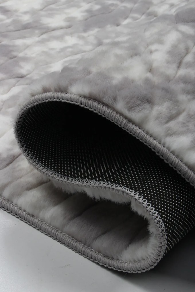 Koberec Rabbit 3D New Cawy GREY/SILVER rozmery koberec: 80x140 cm