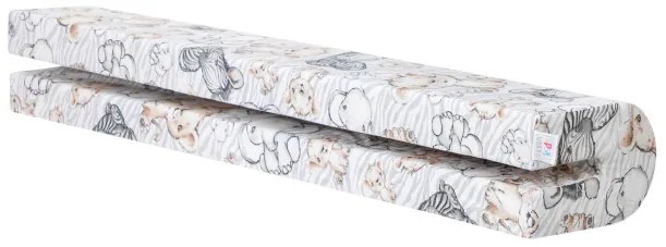 Chránič na detskú postieľku zebra / lev / slon, 90 cm