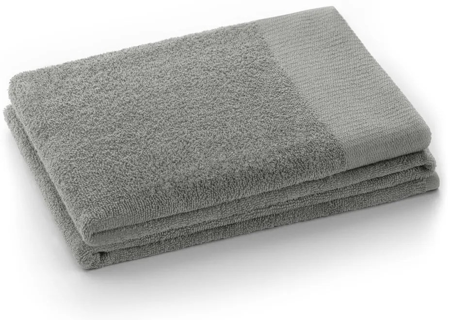 Sivý froté bavlnený uterák 50x100 cm Amari – Restilo