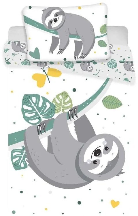 Jerry Fabrics Obliečka do postieľky Leňochod baby, 100x135 / 40x60 cm