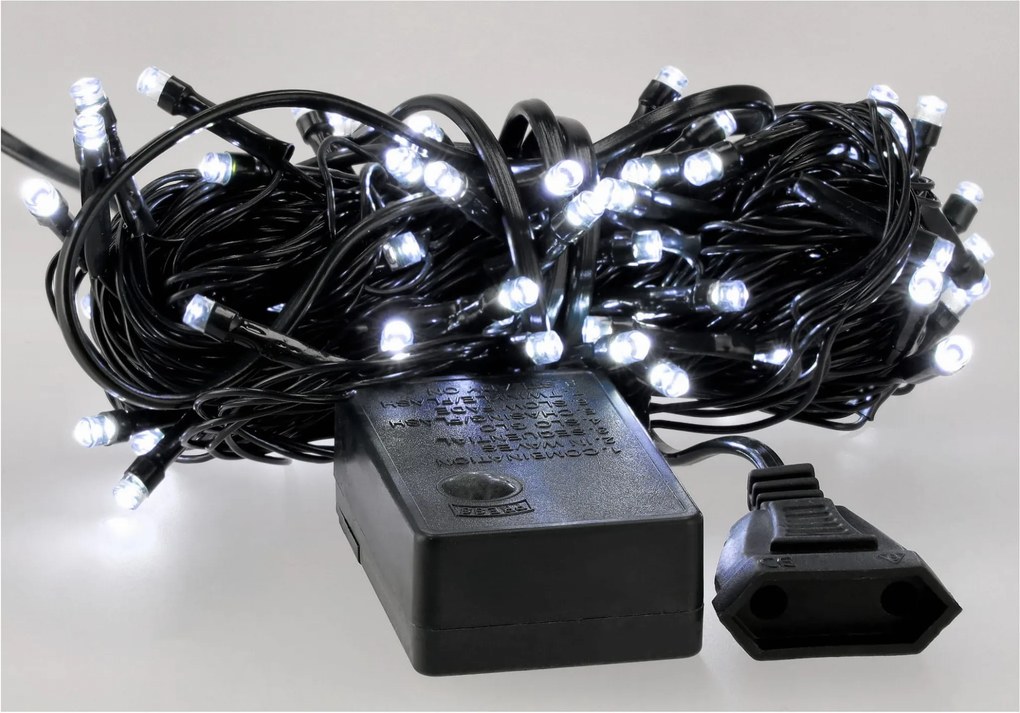 BERGE LED vianočné osvetlenie reťaz 300 LED - 22m - studená biela