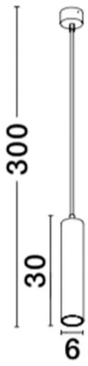 Skandinavsky luster Gia 6 biele