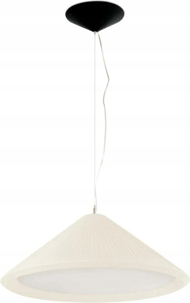 Závesné svietidlo Faro Saigon In 700, slonovinová biela, textilné tienidlo