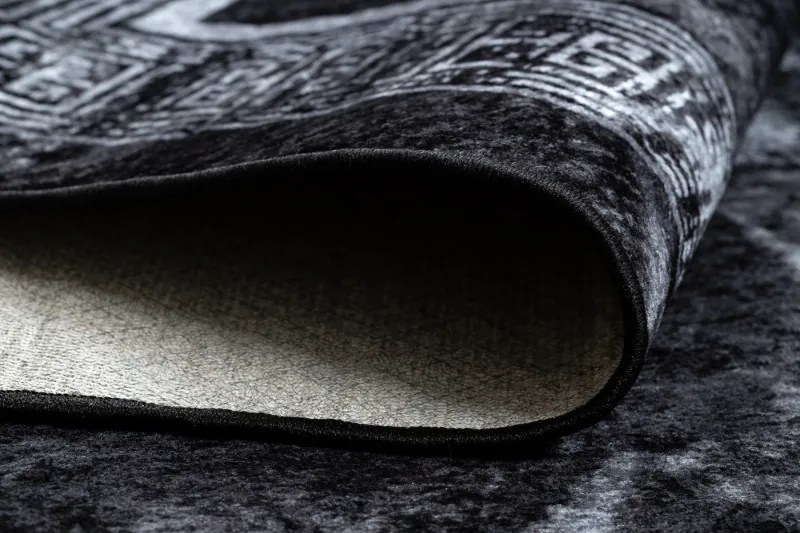 AKCIA: 160x220 cm Kusový koberec Miro 51278.810 Marble black/white, čiernobiela, chodba / predsieň, Dywany Łuszczów