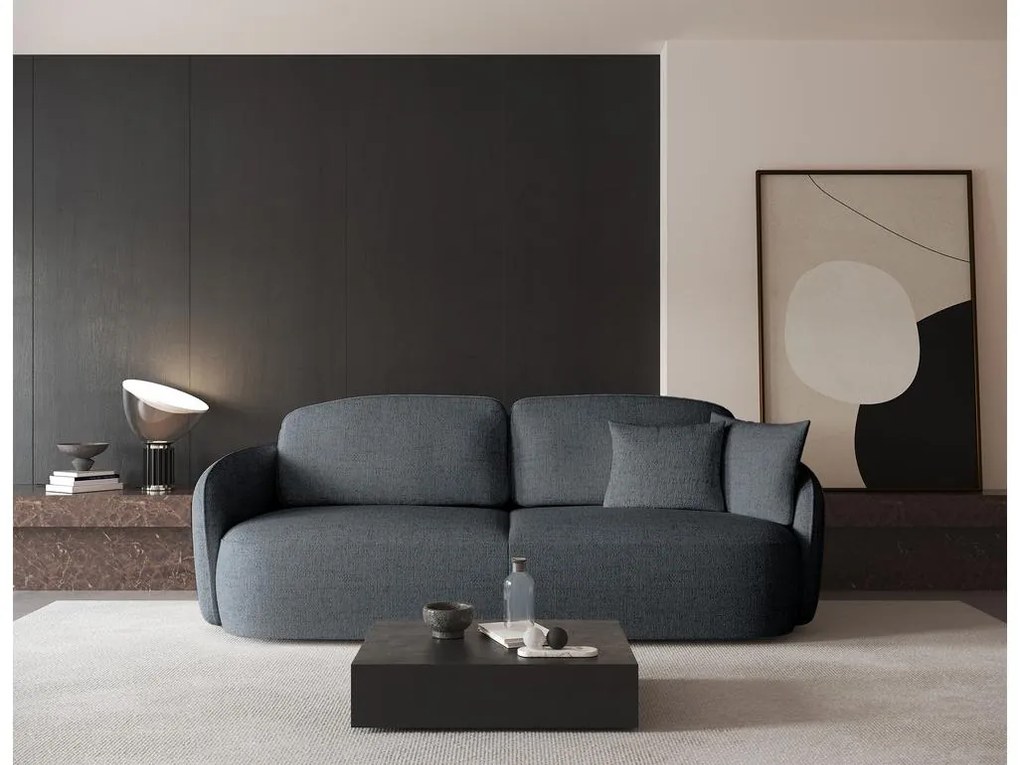 Pohovka trojsedačka Sheila  (tmavosivá + čierna). Akcia -19%. Vlastná spoľahlivá doprava až k Vám domov. 1100585